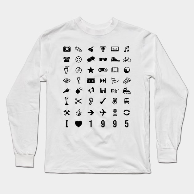 I Love 1995 Long Sleeve T-Shirt by marieltoigo